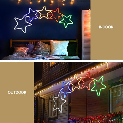 Jingle Jollys Christmas Lights 125cm Motif 560 LED Rope Light Outdoor Decoration Payday Deals