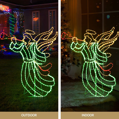 Jingle Jollys Christmas Lights 144cm Motif 504 LED Rope Light Outdoor Decoration Payday Deals