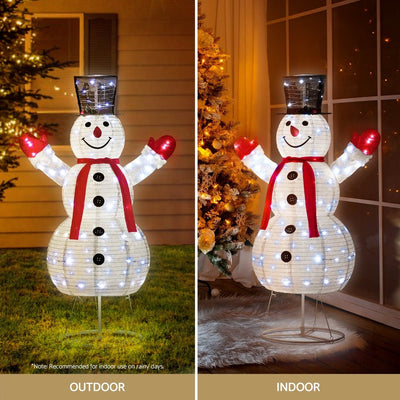 Jingle Jollys Christmas Lights 200 LED 175cm Fairy Light Snowman Decorations Payday Deals