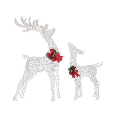 Jingle Jollys Christmas Lights 2pcs Reindeer Set Fairy Light 170 LED Decorations Payday Deals