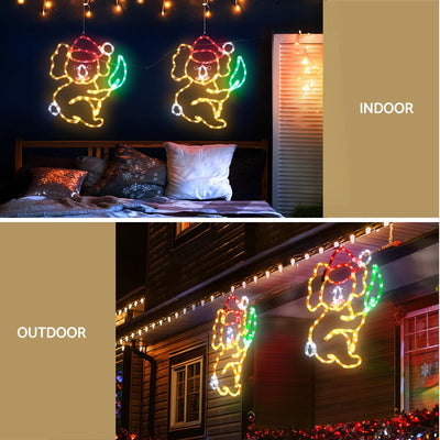 Jingle Jollys Christmas Lights 48cm Motif 216 LED Rope Light Outdoor Decoration Payday Deals