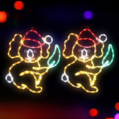 Jingle Jollys Christmas Lights 48cm Motif 216 LED Rope Light Outdoor Decoration Payday Deals