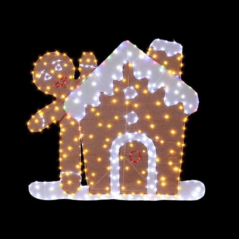 Jingle Jollys Christmas Lights Gingerbread Motif 330 LED Fairy Light Decoration Payday Deals