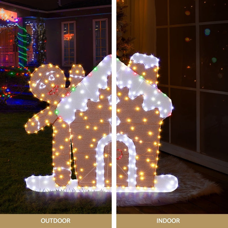 Jingle Jollys Christmas Lights Gingerbread Motif 330 LED Fairy Light Decoration Payday Deals