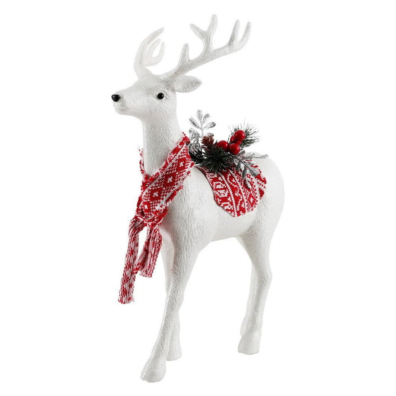 Jingle Jollys Christmas Reindeer 45cm Glitter Deer Ornaments Party Decorations Payday Deals