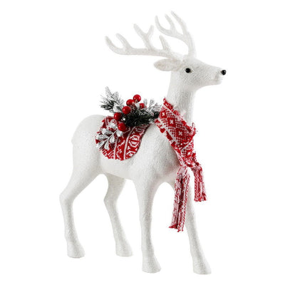 Jingle Jollys Christmas Reindeer 45cm Glitter Deer Ornaments Party Decorations Payday Deals