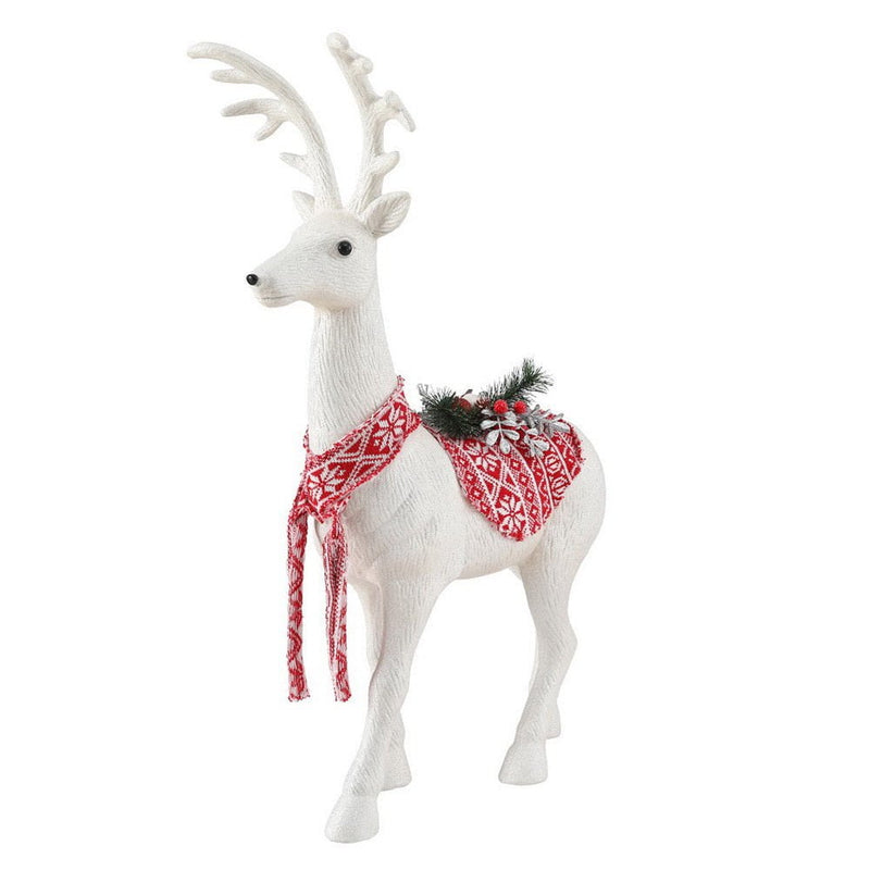 Jingle Jollys Christmas Reindeer 80cm Glitter Deer Ornaments Party Decorations Payday Deals