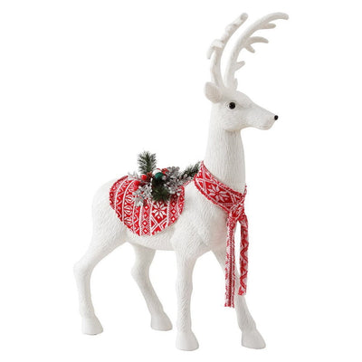 Jingle Jollys Christmas Reindeer 80cm Glitter Deer Ornaments Party Decorations Payday Deals