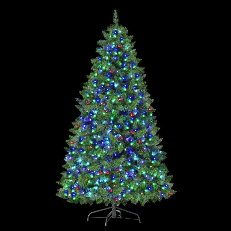 Jingle Jollys Christmas Tree 1.8m RGB Remote LED Tree Party Decoration 890 Tips Payday Deals