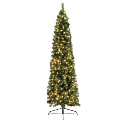 Jingle Jollys Christmas Tree 2.1M Corner Xmas Tree Party Decorations 430 Tips Payday Deals