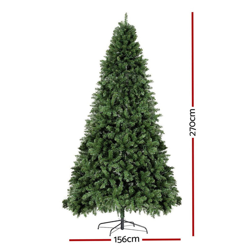 Jingle Jollys Christmas Tree 2.7M LED Xmas Tree Party Decorations 2590 Tips Payday Deals