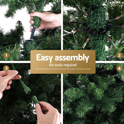 Jingle Jollys Christmas Tree 2.7M LED Xmas Tree Party Decorations 2590 Tips Payday Deals