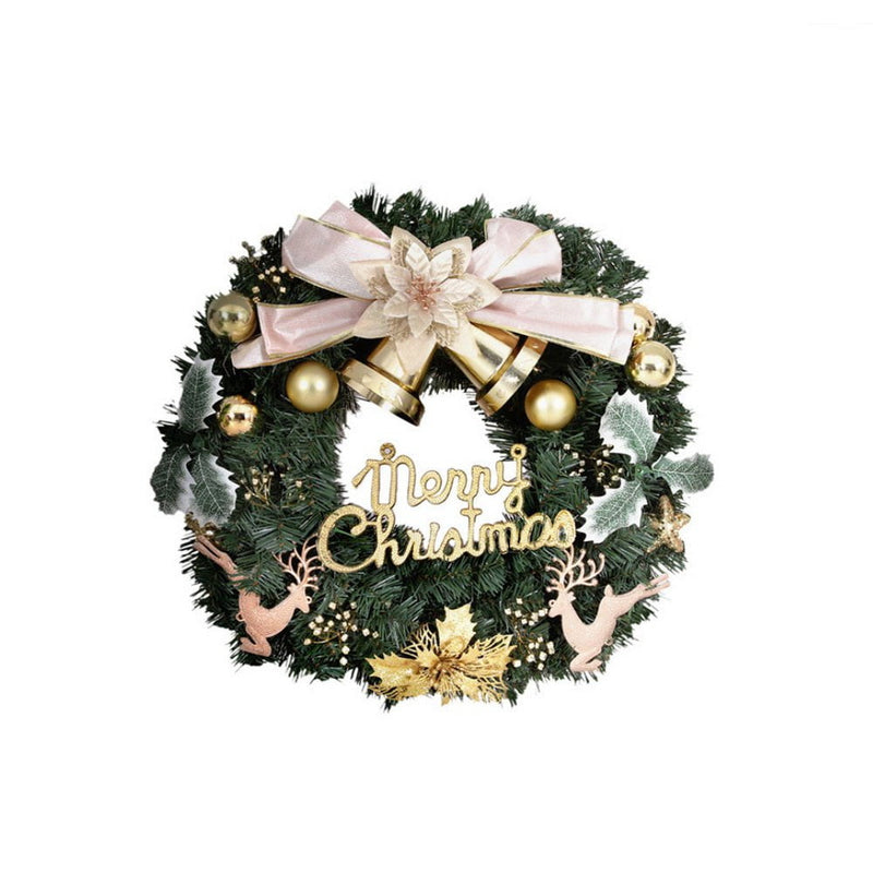 Jingle Jollys Christmas Wreath 60CM Garland Flowers Baubles Party Decorations Payday Deals