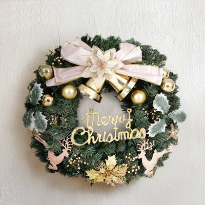 Jingle Jollys Christmas Wreath 60CM Garland Flowers Baubles Party Decorations Payday Deals