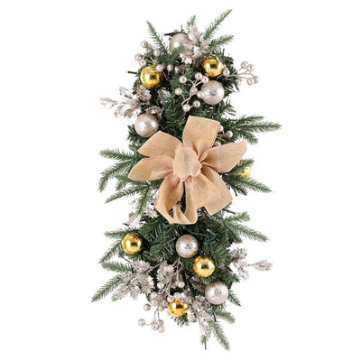 Jingle Jollys Hanging Christmas Garland 45cm Staircase Door Party Decor Payday Deals