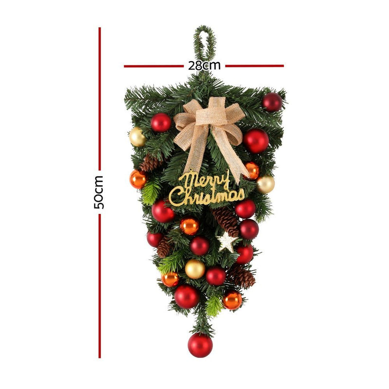 Jingle Jollys Hanging Christmas Garland 50CM Ornaments Party Decorations Payday Deals