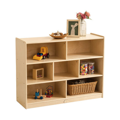 Jooyes 7 Cubby Storage Cabinet Kids Bookcase Organiser - H76cm