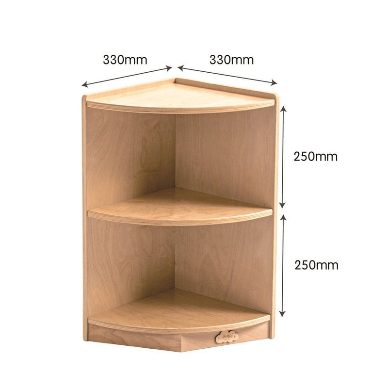 Jooyes Kids 2 Tier Corner Shelf Wooden Storage Cabinet Payday Deals