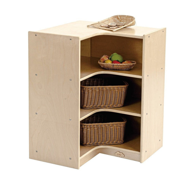 Jooyes Kids 3 Shelf Corner Storage Cabinet - H76cm Payday Deals