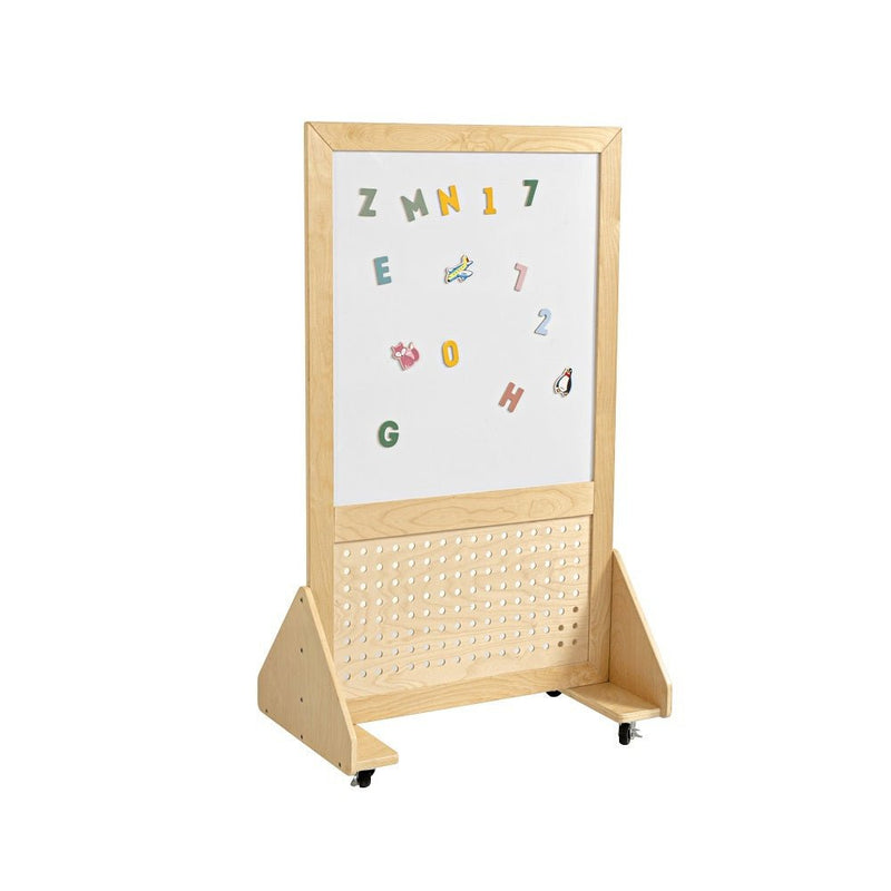 Jooyes Magnetic Mobile Discover Whiteboard with Pegboard - H140cm Payday Deals