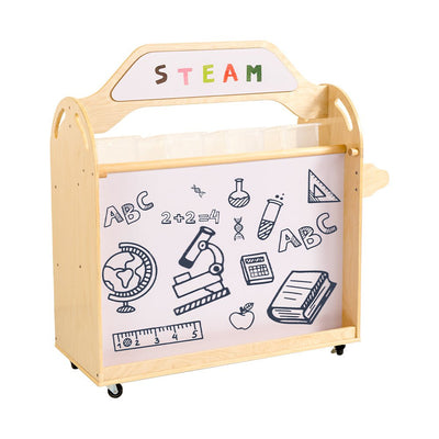 Jooyes STEAM Trolley 3-in-1 Mobile Shelf Cabinet With 9 Storage Boxes Payday Deals