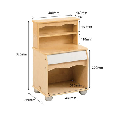 Jooyes Toddler Play Kitchen Cupboard - H68cm Payday Deals