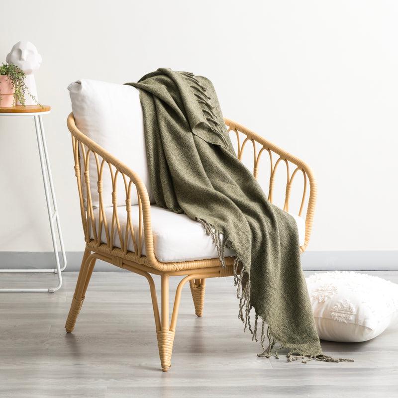 Juniper Lygon Wool Acrylic Throw by Cloud Linen Payday Deals