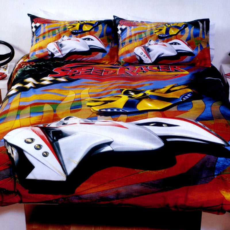 Just Home Speed Racer Thunder Quilt Cover Set Queen Payday Deals