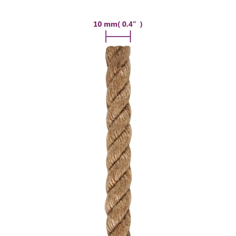 Jute Rope 50 m Long 10 mm Thick Payday Deals