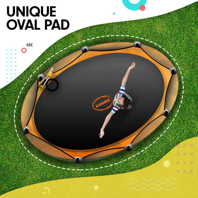 Kahuna Trampoline 8 Ft X 14ft Oval Outdoor - Orange Payday Deals