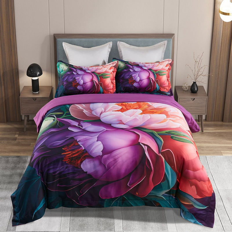 Kaie Floral Quilt Cover Set - King Size Payday Deals