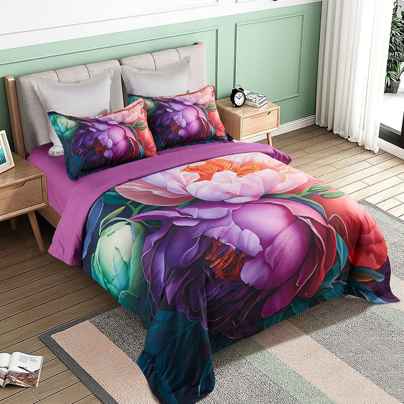 Kaie Floral Quilt Cover Set - King Size Payday Deals