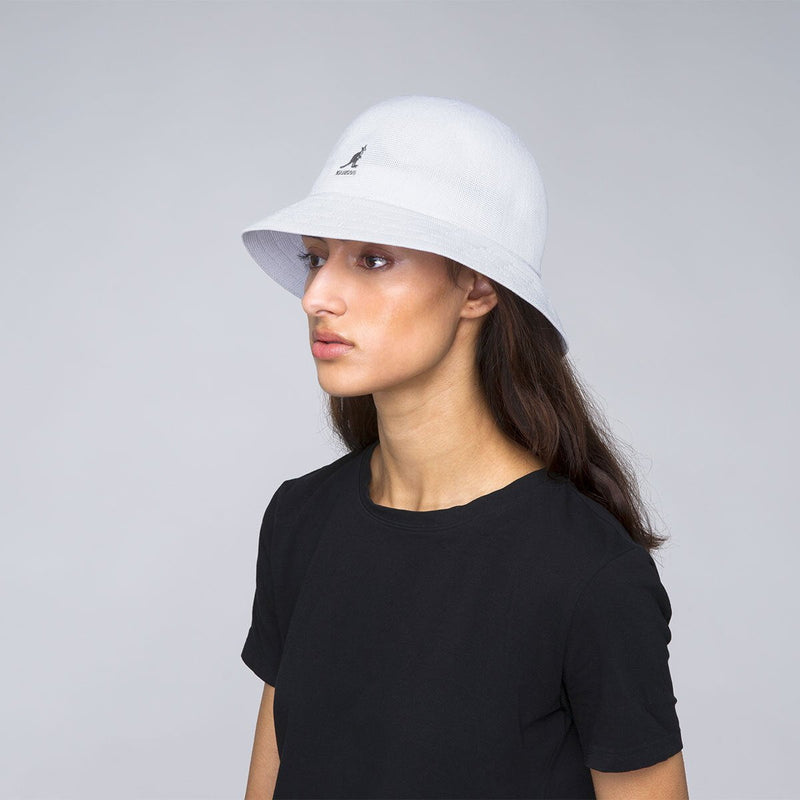 KANGOL Tropic Casual Bucket Hat K2094ST Summer Sun Brim Cap - White Payday Deals