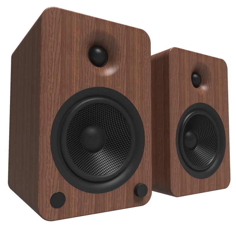 Kanto YU6 200W Powered Bookshelf Speakers with Bluetooth® and Phono Preamp - Pair, Walnut Payday Deals