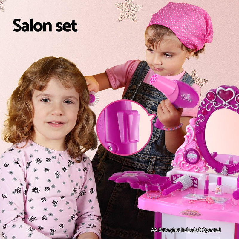 Keezi 30 Piece Kids Dressing Table Set - Pink Payday Deals