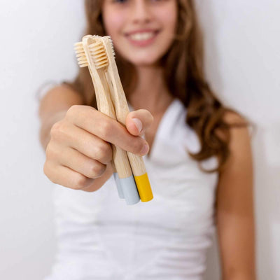 Kids Bamboo Toothbrush - Set of 2 Payday Deals