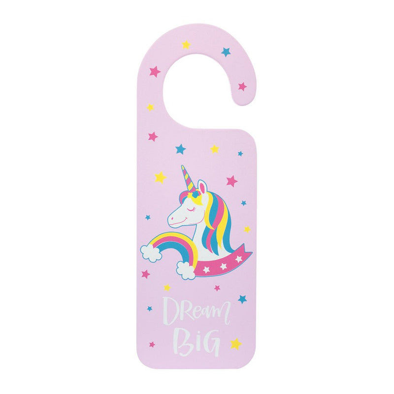 Kids Dream Big Unicorn Door Hanger 26 x 0.6 x 9cm Payday Deals