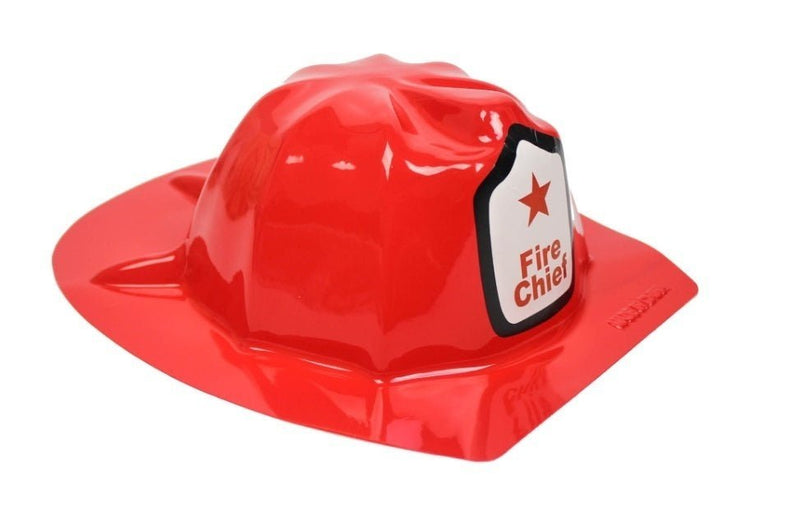 KIDS FIREMAN HAT Fire Chief Party Cap Helmet Costume Dress Up Halloween Firemans Payday Deals