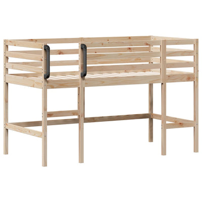 Kids' Loft Bed without Mattress 90x190 cm Solid Wood Pine Payday Deals