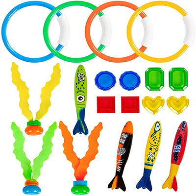 Kids Pool Diving Toys Set Underwater Games Fun Swimming Training Summer Toys Payday Deals