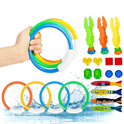 Kids Pool Diving Toys Set Underwater Games Fun Swimming Training Summer Toys Payday Deals