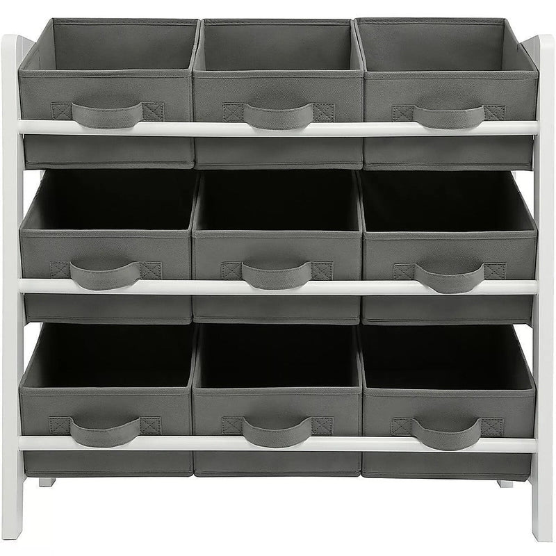 Kids Toy Box Storage Unit Drawers Childrens Bedroom Shelf Baby Nursery Furniture Grey Payday Deals