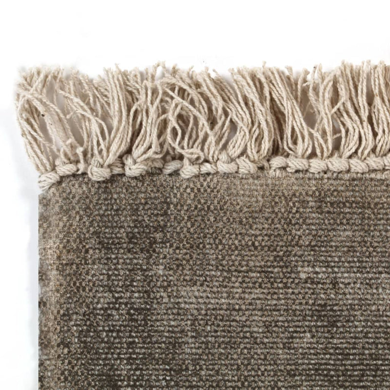 Kilim Rug Cotton 120x180 cm Taupe Payday Deals