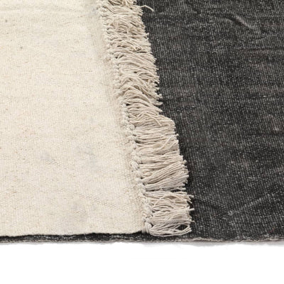 Kilim Rug Cotton 160x230 cm Anthracite Payday Deals