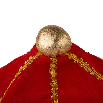 KING HAT Crown Costume Accessory Halloween Prince Party Dress Soft Gold/Red Cap Payday Deals