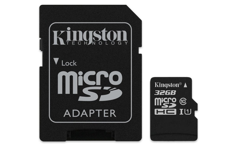 KINGSTON  Canvas Select:MicroSD 32GB , 80MB/s read and 10MB/s write with SD adapter SDCS/32GB Payday Deals