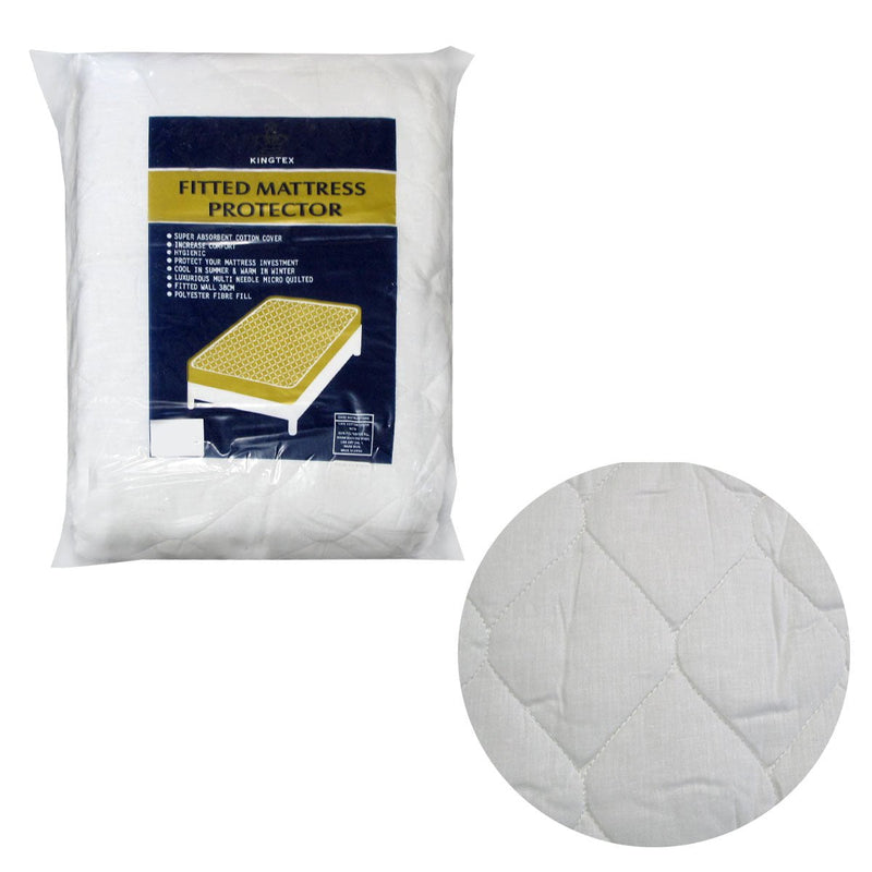 Kingtex Fitted Mattress Protector King Single Payday Deals