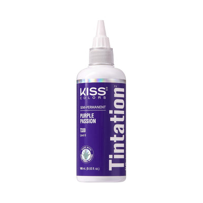 Kiss Tintation Semi-Permanent Hair Colour Aloe Vera 148ml Purple Passion T330 Payday Deals