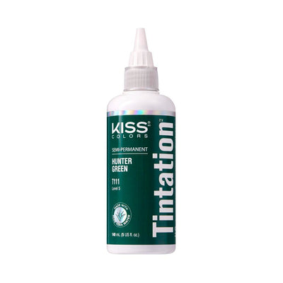 Kiss Tintation Semi-Permanent Hair Colour with Aloe Vera 148ml Hunter Green T111 Payday Deals