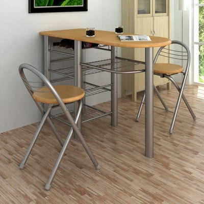 Kitchen / Breakfast Bar / Table and Chairs Set Wood Payday Deals